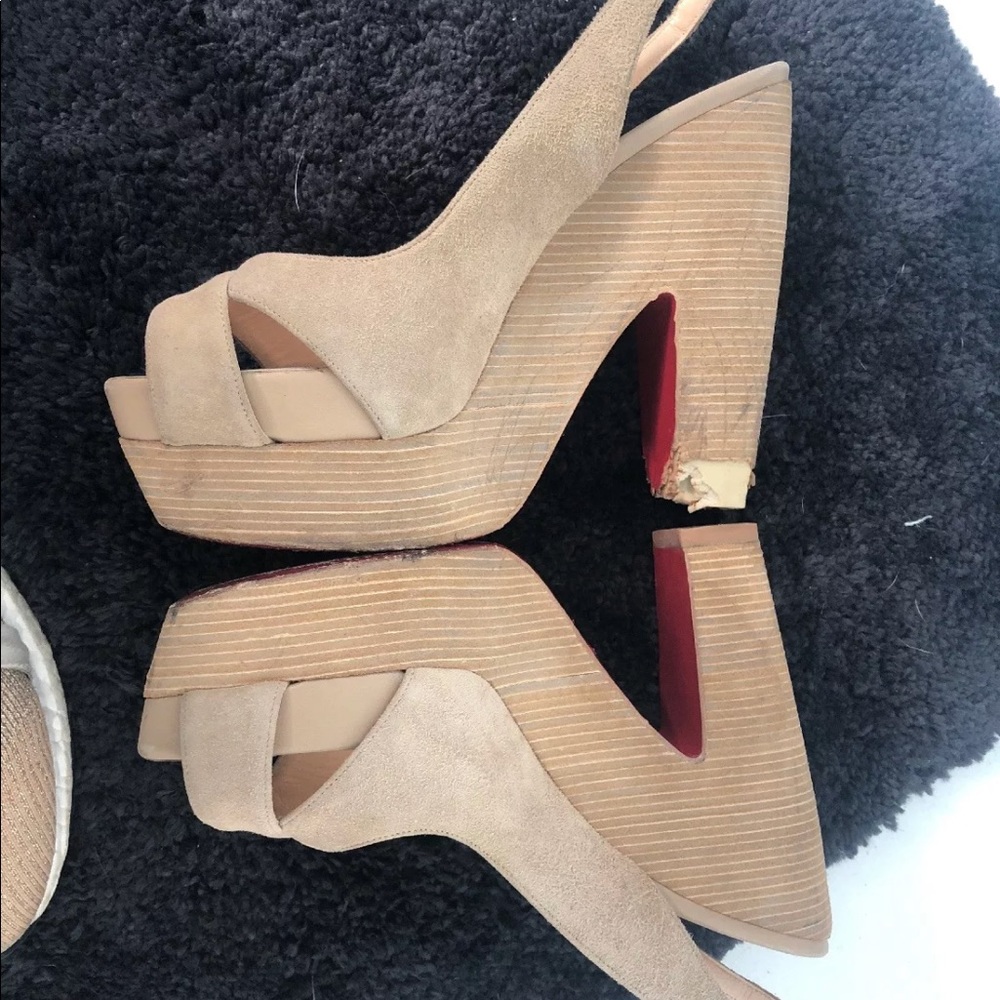 Christian Louboutin damaged heels 36.5